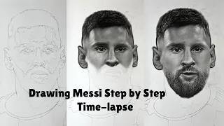 Drawing Lionel Messi | Timelapse 2025