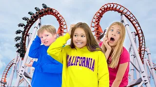 Amelia, Avelina & Akim try the "Wheel of Fortune challenge" with Dad.