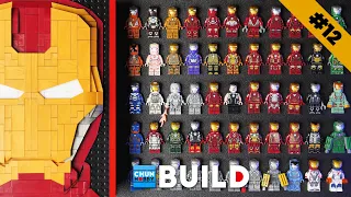 55 IRON MAN LEGO Minifigures! - IRON BOOK Speed Build! - Marvel - Unofficial LEGO | Beat Build