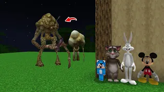 ماين كرافت لكن انا و توم و باغز باني انتقمنا من الوحش 😨!