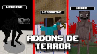 ¡Addons de TERROR para Minecraft Bedrock 1.21.1 || Aterradores 😱😰!
