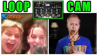 Saxophonist loops song requests on OMEGLE