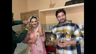 शूटिंग के बीच हरियाणवी कलाकार  मुस्कान यादव और विजय वर्मा की हाथापाई होते होते रुकि || MUSKANYADAV