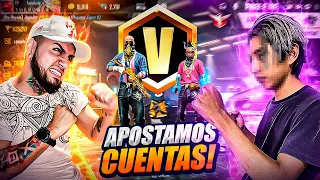 INFLUENCERS APUESTAN *CUENTAS VERIFICADAS* EN UN PVP TOXICO!! FREE FIRE ¿Pierdo mi cuenta? 😨😓