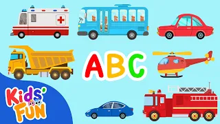 ABC Song | Vehicles ABC Song | Alphabet Vehicles | Learn Vehicles | Alphabet Transport | Kids' Fun