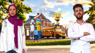 أغنية أنا وماشا أعلنا باص المدرسة يجمعنا ( فيديو كليب حصري ) !!