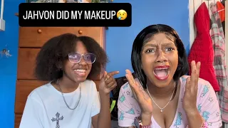 MY SON DID MY MAKEUP FOR THE FIRST TIME🥺 MUST SEE!! JAHVON & NAY 🥰