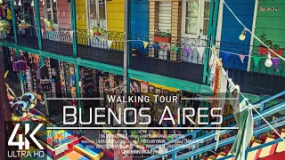 【4K 60fps】🇦🇷 VIRTUAL WALKING TOUR: 🚶 «Buenos Aires - Argentina 2022» 🎧 ORIGINAL SOUNDS 🚫 NO COMMENT