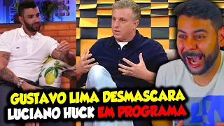 GUSTAVO LIMA DESMASCARA LUCIANO HUCK em programa