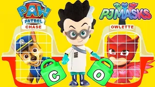 PJ Masks Owlette Rescues Vehicles In The Water Park Game | Ellie Jr.