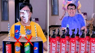 Whose Coke Changes Color And Hides The Punishment? #Funnyfamily #Partygames