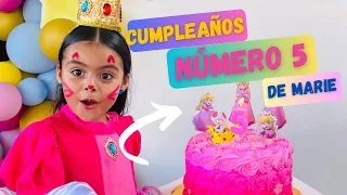 Cumpleaños número 5 de MARIE 🎂🎉 | Super Marie Princesa Peach | Kids Marie Show 🎊