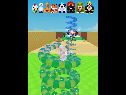 Needoh Spiral Levels Vs HUGE Steal An Egg Bosses! 🥵 #roblox #stealanegg