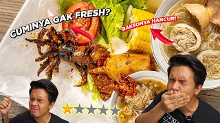 NYOBAIN RESTO DENGAN RATING RENDAH - BAKSONYA MENTAH & CUMINYA KAYAK ARANG? - SAD FOOD