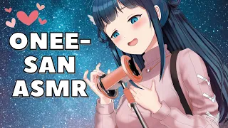 【ASMR/3Dio】Onee-san ASMR (Whispering/Oil Massage/Ear Blowing)