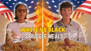 White vs Black: We Try Each Others Struggle Meals ⎸ Taste Wars