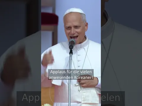 Papst Leo sagt erstmals öffentlich ein paar Worte auf Deutsch