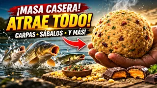 👉 🔥 MASA CASERA que ATRAE TODO… ¡CARPAS, SÁBALOS y MÁS! 🎣