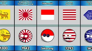 51 Bendera yang pernah berkibar di INDONESIA ADA YANG DARI TAHUN 914