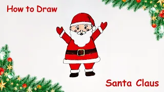 How to Draw Santa Claus| Easy Santa Claus Drawing| Christmas Drawing for Beginners Step by Step