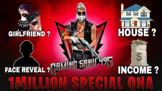 1 Million Special Qna ? Face Reveal ? Income ? @gamingsanu495 🤩