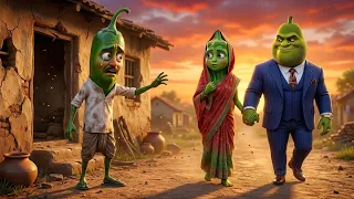 भिंडी ने छोड़ा गरीब पति 😭 फिर जो हुआ देखकर रो पड़ोगे 😱 | Village Cartoon Story #kidsstory 
