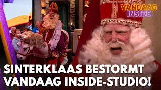 Sinterklaas zorgt met paard voor CHAOS in Vandaag Inside-studio | VANDAAG INSIDE