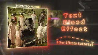 Text Bleed Effect.#Ae