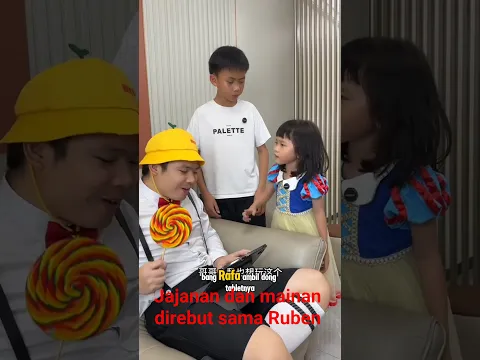Icha menangis karna mainan dan makanan direbut sama Ruben #shorts #videolucu #dubbing #videokocak