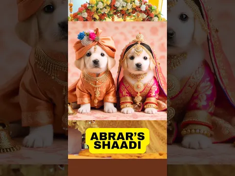 Abrar's Entry Adorable Puppies Shaadi #shorts #viral