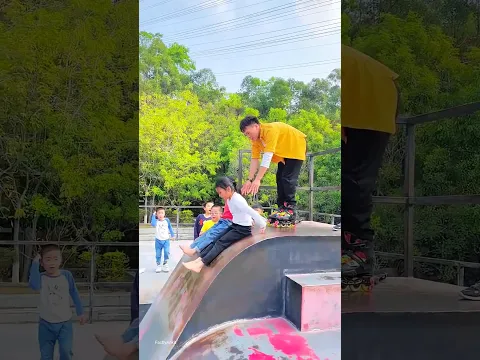 He Fell During His First Roller Skating Attempt... But His Comeback Was Stronger 😱🔥