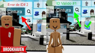 COMO TENER CINTURA SIN QUE TE SALGA ERROR DE ID en BROOKHAVEN 🏡 RP CODIGOS ID PILCHERAS ROPA OUTFITS