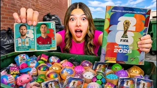 ENCONTRAMOS EL ALBUM DEL MUNDIAL EN LA BASURA Y SQUISHY DUMPLINGS | MORENO FAMILY