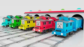 COLORS FOR TODDLERS TO LEARN WITH TOY TRAINS