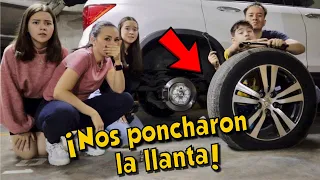 Nos poncharon la llanta en CDMX