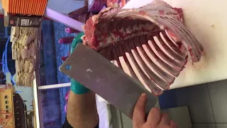 Bir Bütün Kuzudan Kuzu Pirzola Nasıl Çıkarılır || Kuzu Kalem Pirzola Parçalanır ?? #reklam