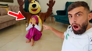 الدب الشرير خطف ماشا من بودي وما رح تصدقوا ايش صار .. ( اتحداك تشوف الفيديو كامل ..)