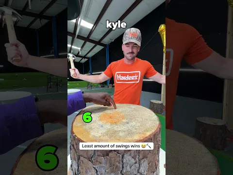 Least amount of swings wins 😭🔨