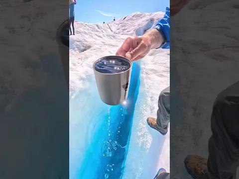 Agua de un glaciar!