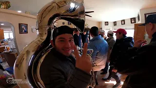 Banda Los Recoditos Sorprende a una familia con serenata (Especial 14 de Febrero)