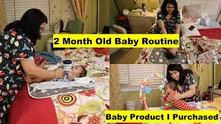 2 MONTH OLD Baby ROUTINE (REAL FULL DAY) | NEW BORN  Baby Essentials | Simple Living Wise Thinking