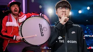 FAKER y KERIA DESTROZAN a JDG!! T1 A LA FINAL!!