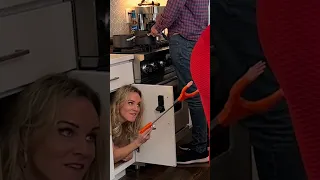 Hiding in the Cabinet Prank 😂 #comedy #pranks