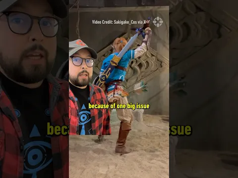 Smash Bros creator helped a cosplayer by explaining Link’s sword! #masahirosakurai #zelda #cosplay