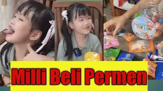 Milli Beli Permen Marshmallow Dan Cupacup | Milli Buy candy Marshmallow and Cupacup