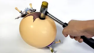 本当にゴムでできたゴムゴムの風船ルフィ(ギア5 ニカVer)を作ってみた ワンピース/ONE PIECE Sculpting GUM GUM BALLOON Luffy(Gear5 NIKA Ver)