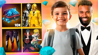 REALIZEI O SONHO DE UM INSCRITO! COMPREI 10.000 MIL DIAMANTES NO FREE FIRE!