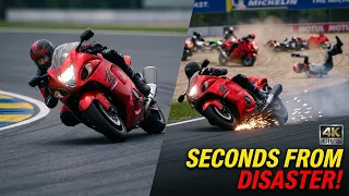 Extreme SUZUKI HAYABUSA Racing: Seconds From Disaster! #ride5