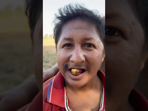 Yummy Bites Golden 24k Earth 🌎 Chocolate balls Nuggets eating by #masterlin |#viralvideo #fyp