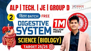 Class - 2 | Science Digestive System |Railway ALP Tech. JE & Group D विराट Batch | Neeraj Sir